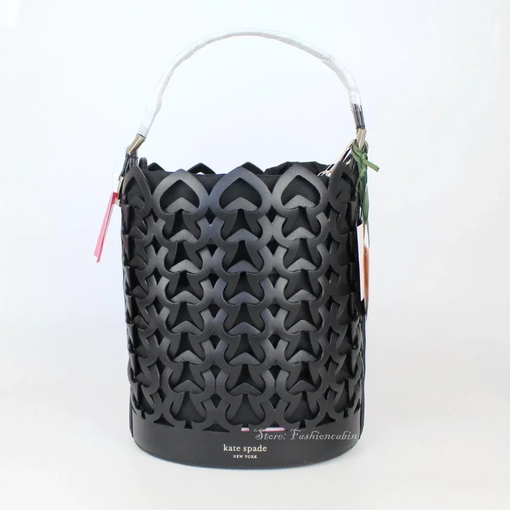 NWT Kate Spade Dorie Small Leather Woven Satchel, Crossbody Strap
